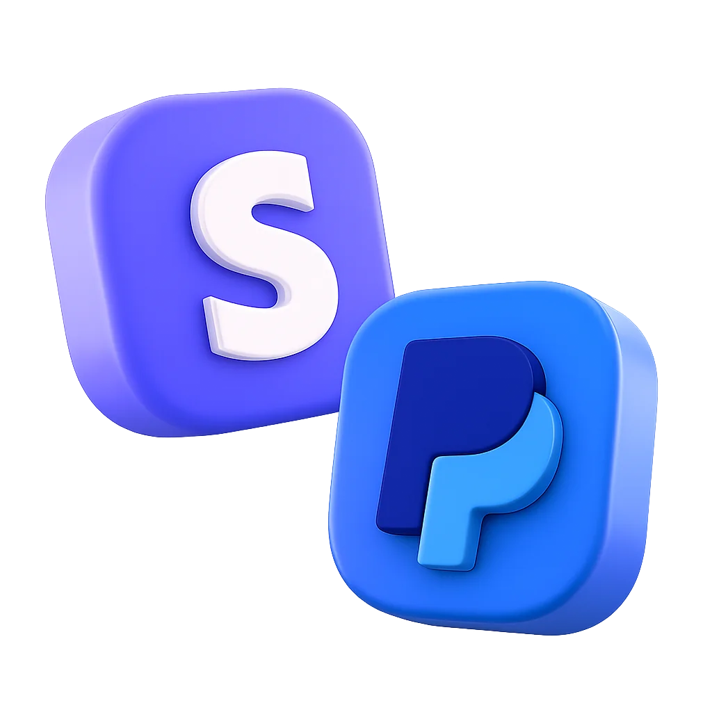 Stripe + PayPal 3D